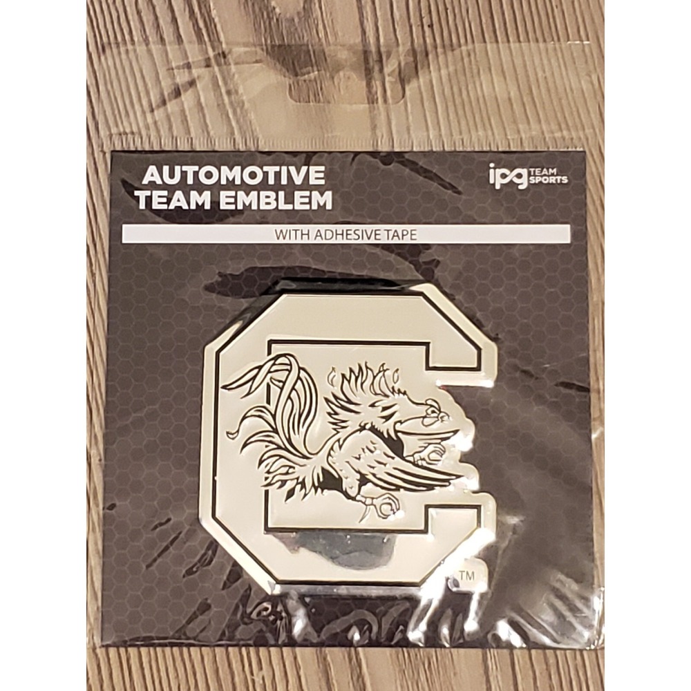 South Carolina Gamecocks Automotive Team Emblem With Adhesive Tape Car Sticker